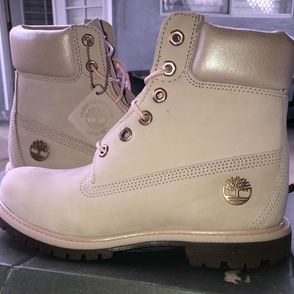 Pink/Metallic Timberland Women Boots